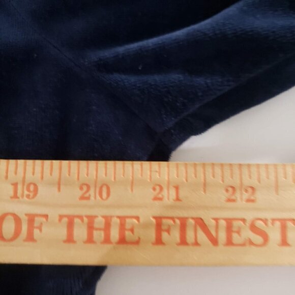 Vintage Lanz Embroidered Floral Maxi Dress Long Sleeve Blue Modest Womens Sz XL - Picture 11 of 13